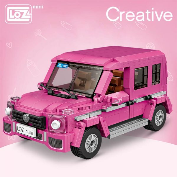 LOZ Mini building blocks pink suv car model assembling toy educational small particle puzzle girl adult - LOZ™ MINI BLOCKS