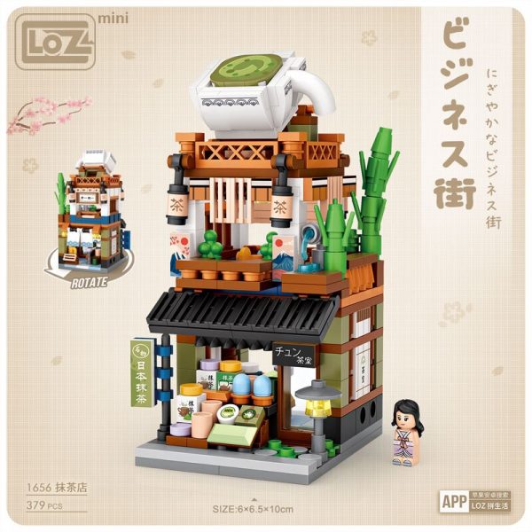 LOZ Mini small particle building blocks assembling toy puzzle mini Japanese shop street view kimono shop 4 - LOZ™ MINI BLOCKS