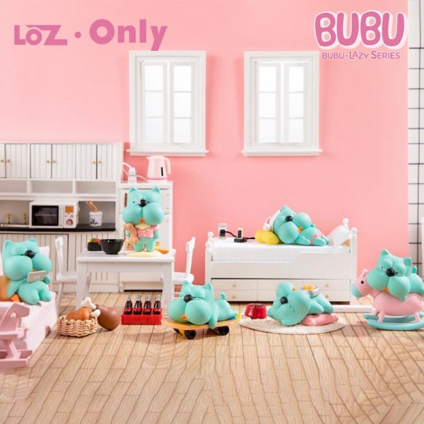 LOZ bubu blind box series lazy hippopotamus play doll toy hand made cartoon cute ornament animal 1 - LOZ™ MINI BLOCKS