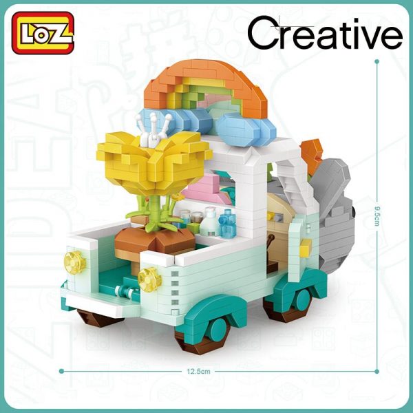 LOZ building blocks cartoon rabbit car fox micro diamond small particles assembled toy girl boy 1 - LOZ™ MINI BLOCKS