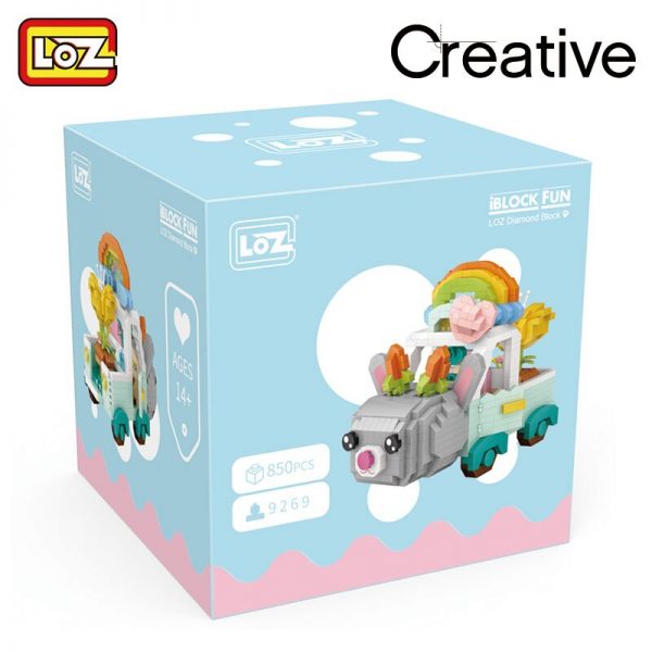 LOZ building blocks cartoon rabbit car fox micro diamond small particles assembled toy girl boy 2 - LOZ™ MINI BLOCKS
