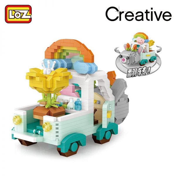 LOZ building blocks cartoon rabbit car fox micro diamond small particles assembled toy girl boy 4 - LOZ™ MINI BLOCKS