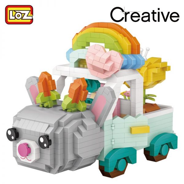 LOZ building blocks cartoon rabbit car fox micro diamond small particles assembled toy girl boy 5 - LOZ™ MINI BLOCKS