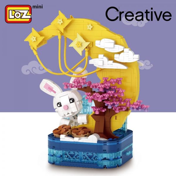 LOZ building blocks micro diamonds mini particles assembling toy girl adult moon rabbit pen holder Mid 3 - LOZ™ MINI BLOCKS