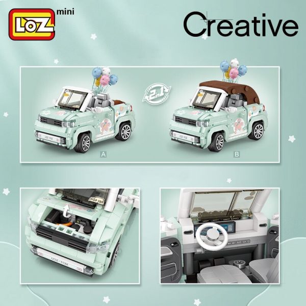 LOZ building blocks mini car car model small particle assembling toy puzzle boy girl child 2 - LOZ™ MINI BLOCKS