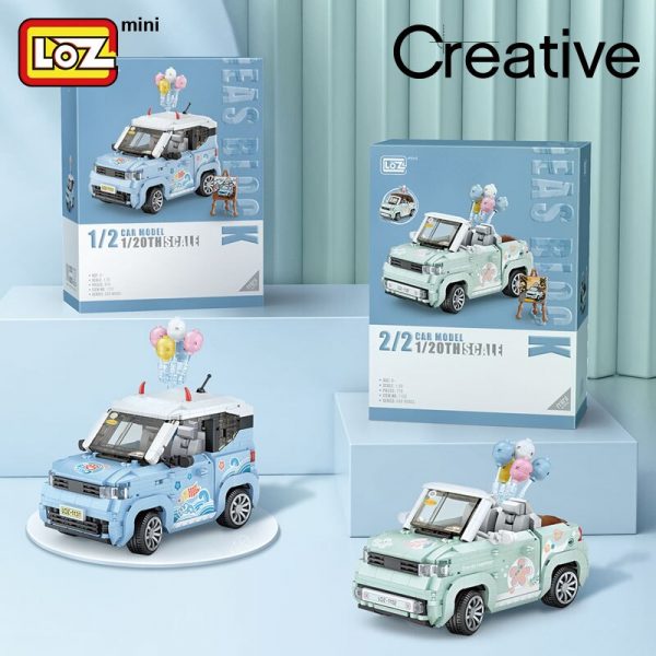 LOZ building blocks mini car car model small particle assembling toy puzzle boy girl child 4 - LOZ™ MINI BLOCKS