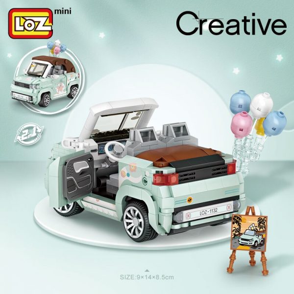 LOZ building blocks mini car car model small particle assembling toy puzzle boy girl child 5 - LOZ™ MINI BLOCKS