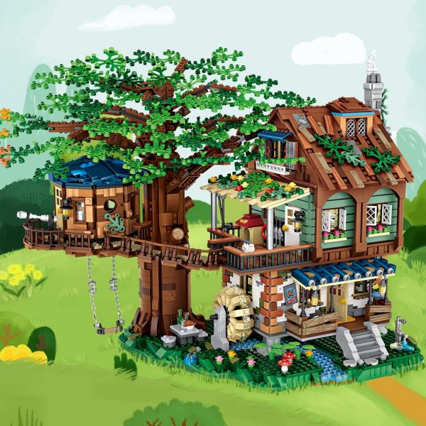 LOZ member store tree house small particles assembled building blocks yearning for adults three dimensional difficult - LOZ™ MINI BLOCKS