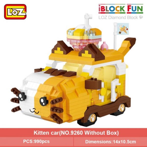 LOZ miniature particles small building blocks fox car cartoon animal assembled toy model adult - LOZ™ MINI BLOCKS