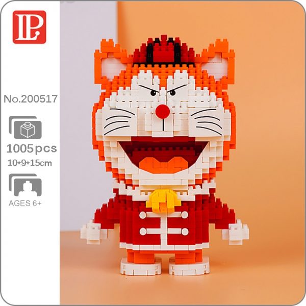 LP 200517 Anime Doraemon China Town Cat Robot Animal 3D Model DIY Mini Diamond Blocks Bricks - LOZ™ MINI BLOCKS