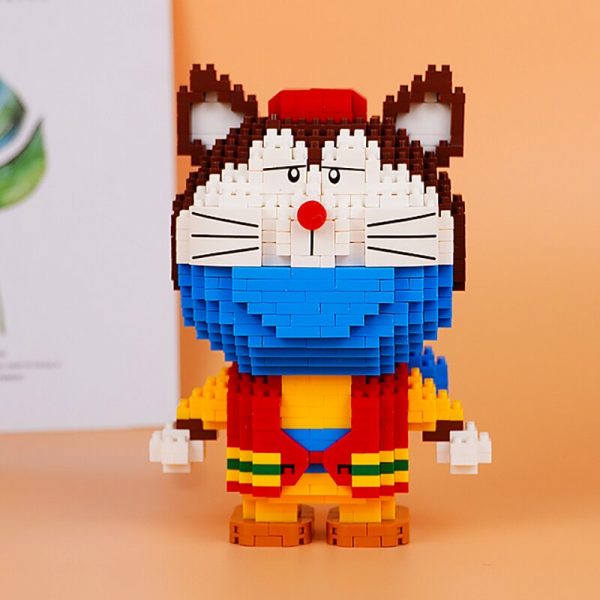 LP 200519 Anime Doraemon Russia Mask Cat Robot Animal 3D Model DIY Mini Diamond Blocks Bricks 3 - LOZ™ MINI BLOCKS