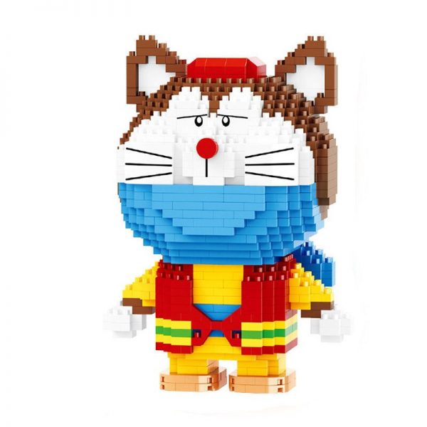 LP 200519 Anime Doraemon Russia Mask Cat Robot Animal 3D Model DIY Mini Diamond Blocks Bricks 4 - LOZ™ MINI BLOCKS