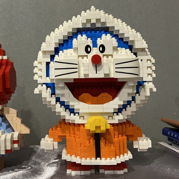 LP 200522 Anime Doraemon Winter South Pole Cat Animal 3D Model DIY Mini Diamond Blocks Bricks 2 - LOZ™ MINI BLOCKS
