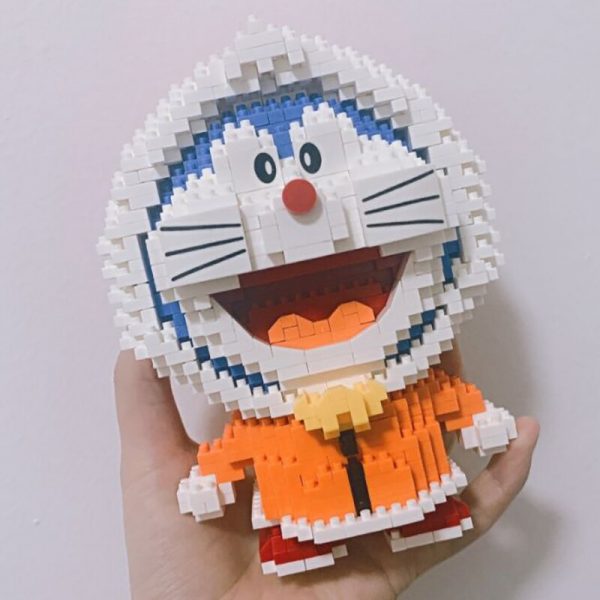 LP 200522 Anime Doraemon Winter South Pole Cat Animal 3D Model DIY Mini Diamond Blocks Bricks 3 - LOZ™ MINI BLOCKS