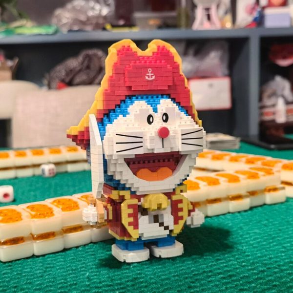 LP 200523 Anime Doraemon Pirate Captain Cat Animal Pet 3D Model DIY Mini Diamond Blocks Bricks 1 - LOZ™ MINI BLOCKS