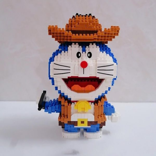 LP 200524 Anime Doraemon Cow Boy Policeman Cat Animal 3D Model DIY Mini Diamond Blocks Bricks 1 - LOZ™ MINI BLOCKS