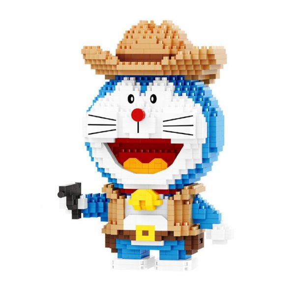 LP 200524 Anime Doraemon Cow Boy Policeman Cat Animal 3D Model DIY Mini Diamond Blocks Bricks 5 - LOZ™ MINI BLOCKS