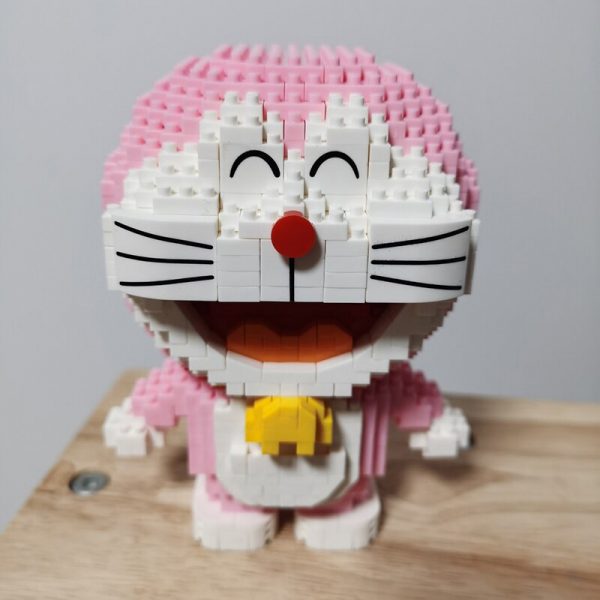LP 200562 Anime Pink Doraemon Cat Stand Animal Robot 3D Model DIY Mini Diamond Blocks Bricks 5 - LOZ™ MINI BLOCKS
