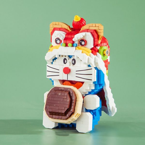 LP 210532 Anime Doraemon Lion Dance Dorayaki Food Cat Animal Robot Mini Diamond Blocks Bricks Building 1 - LOZ™ MINI BLOCKS