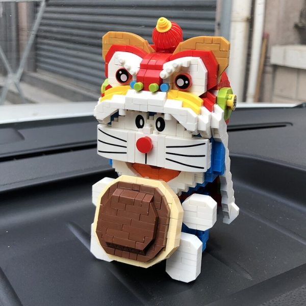 LP 210532 Anime Doraemon Lion Dance Dorayaki Food Cat Animal Robot Mini Diamond Blocks Bricks Building 5 - LOZ™ MINI BLOCKS