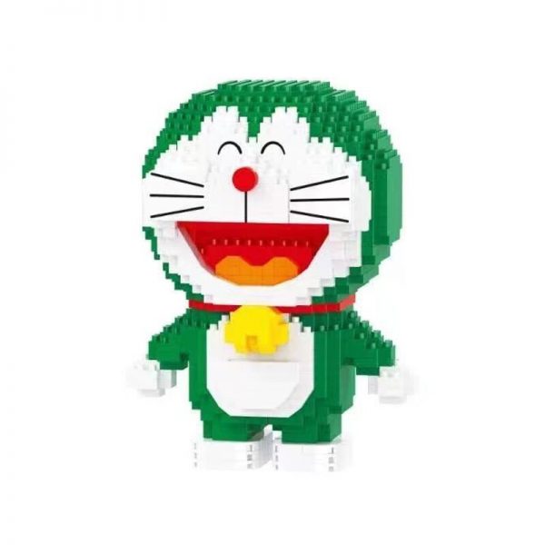 LP 210570 Anime Doraemon Green Cat Smiling Robot Animal Model DIY 3D Mini Diamond Blocks Bricks 2 - LOZ™ MINI BLOCKS