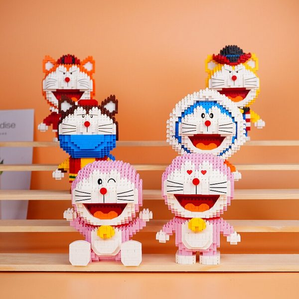 LP Anime Doraemon Star Cow Boy Pirate Captain King Football Cat Animal Robot Pet Mini Diamond 3 - LOZ™ MINI BLOCKS