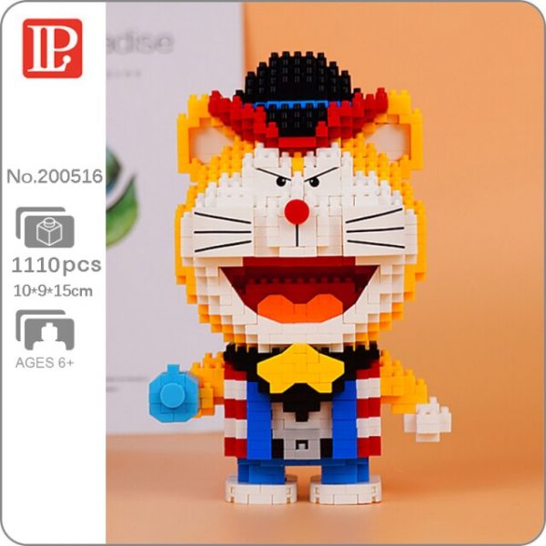 LP Anime Doraemon Star Cow Boy Pirate Captain King Football Cat Animal Robot Pet Mini - LOZ™ MINI BLOCKS