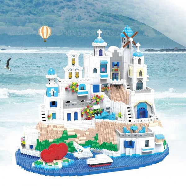 Leji 808 World Architecture Greece Aegean Sea Love Heart Ship Boat Mini Diamond Blocks Bricks Building 1 - LOZ™ MINI BLOCKS