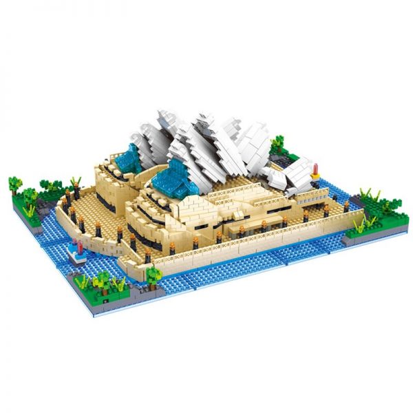 Lezi 8008 World Architecture Sydney Opera House 3D Model DIY Mini Diamond Blocks Bricks Building Toy 5 - LOZ™ MINI BLOCKS