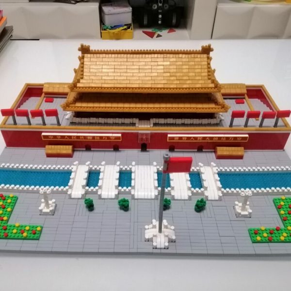 Lezi 8016 World Architecture Tiananmen Square Flower 3D Model DIY Mini Diamond Blocks Bricks Building Toy 3 - LOZ™ MINI BLOCKS