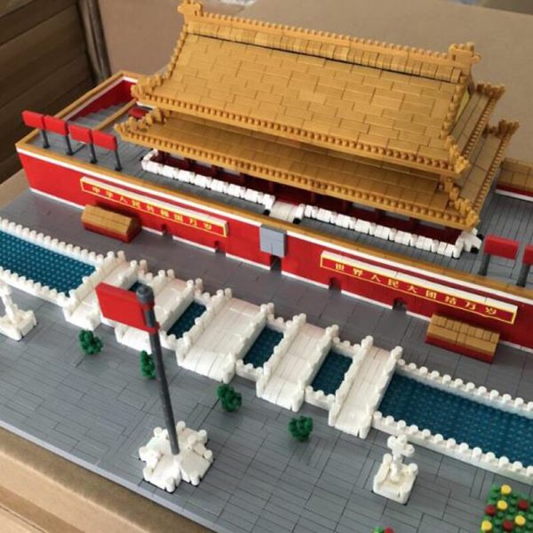 Lezi 8016 World Architecture Tiananmen Square Flower 3D Model DIY Mini Diamond Blocks Bricks Building Toy 4 - LOZ™ MINI BLOCKS