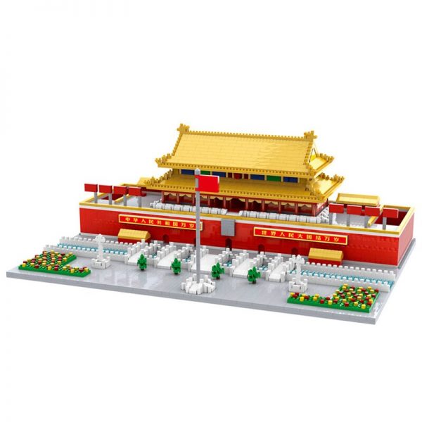 Lezi 8016 World Architecture Tiananmen Square Flower 3D Model DIY Mini Diamond Blocks Bricks Building Toy 5 - LOZ™ MINI BLOCKS