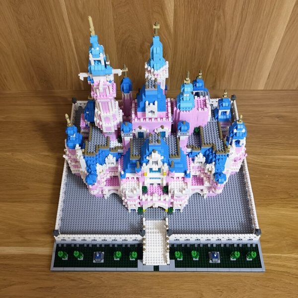 Lezi 8025 World Architecture Pink Dream Garden Castle Amusement Park Mini Diamond Blocks Bricks Building Toy 5 - LOZ™ MINI BLOCKS