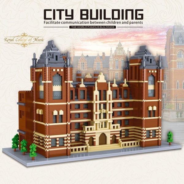 Lezi 8035 World Architecture Royal College of Music School Model DIY Mini Diamond Blocks Bricks Building 4 - LOZ™ MINI BLOCKS