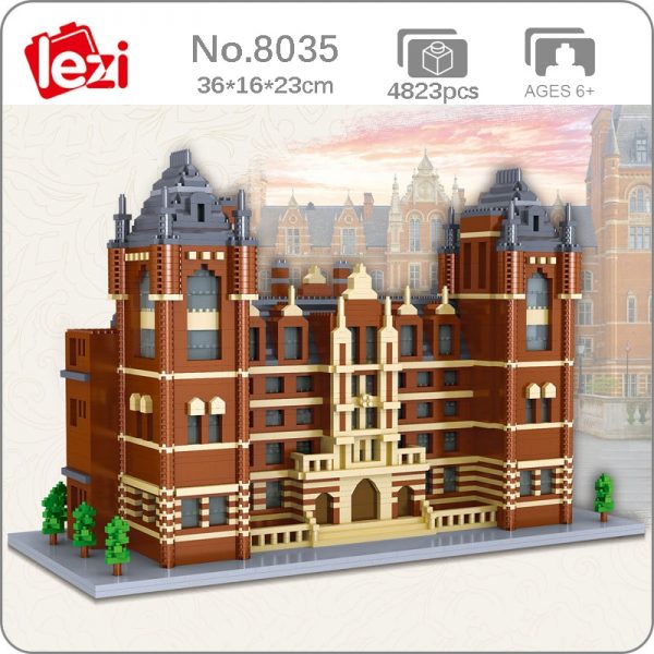 Lezi 8035 World Architecture Royal College of Music School Model DIY Mini Diamond Blocks Bricks Building - LOZ™ MINI BLOCKS