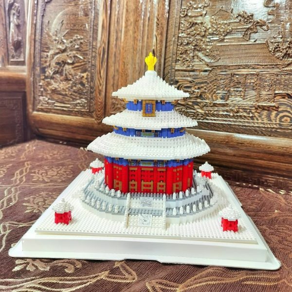 Lezi 8050 World Architecture Ancient Temple of Heaven Snow Winter Mini Diamond Blocks Bricks Building Toy 2 - LOZ™ MINI BLOCKS