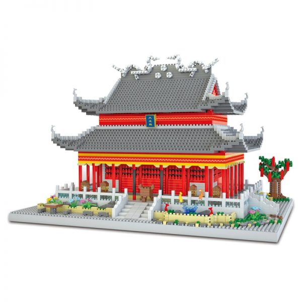 Lezi 8054 Chinese Architecture Ancient Nanjing Confucius Temple DIY Mini Diamond Blocks Bricks Building Toy for 2 - LOZ™ MINI BLOCKS