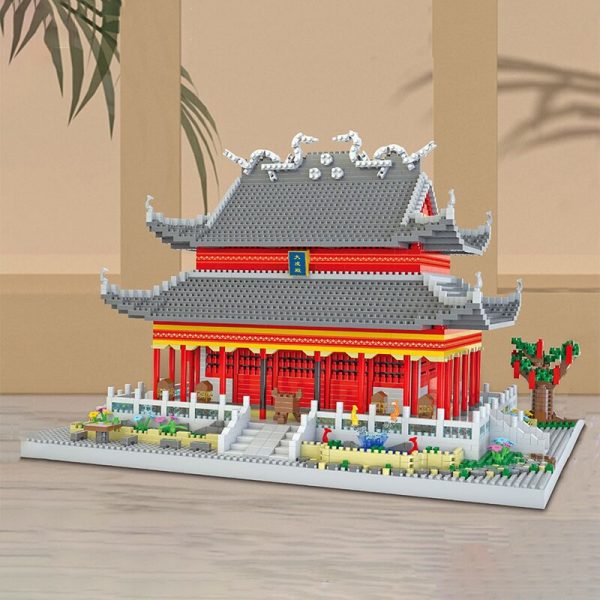 Lezi 8054 Chinese Architecture Ancient Nanjing Confucius Temple DIY Mini Diamond Blocks Bricks Building Toy for 5 - LOZ™ MINI BLOCKS