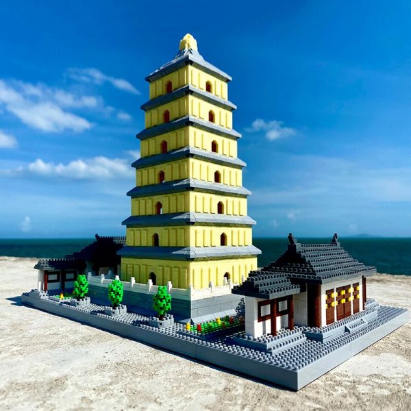 Lezi 8185 World Architecture China Ancient Wild Goose Pagoda Tower Mini Diamond Blocks Bricks Building Toy 1 - LOZ™ MINI BLOCKS