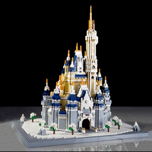 Lezi 8189 World Architecture Snow Castle Palace Tower Winter Tree 3D Mini Diamond Blocks Bricks Building 1 - LOZ™ MINI BLOCKS