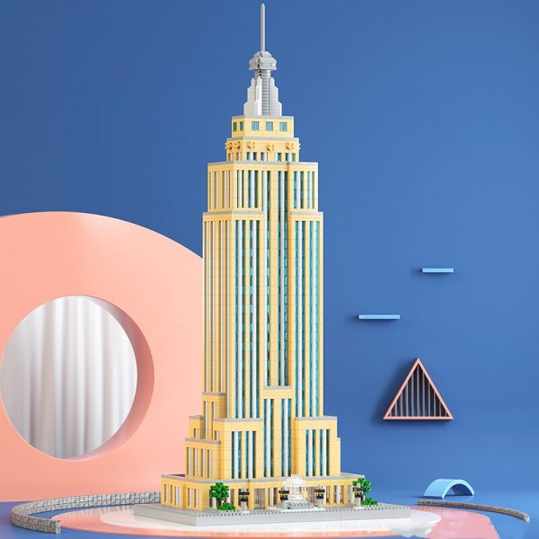 Lezi 8192 World Architecture New York Empire State Building 3D Model Mini Diamond Blocks Bricks Building 4 - LOZ™ MINI BLOCKS