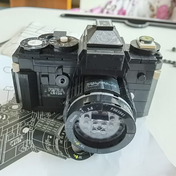 Lin 00844 Black SLR Digital Camera Machine 3D Model 627pcs DIY Small Mini Blocks Bricks Building 3 - LOZ™ MINI BLOCKS