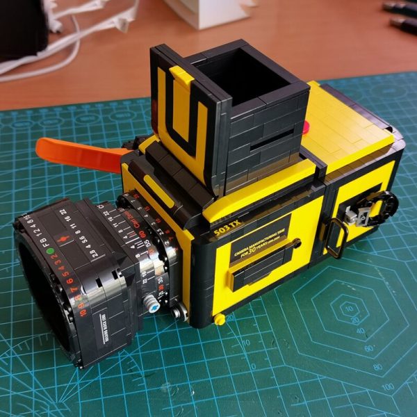 Lin 00848 Yellow Advanced Digital SLR Camera Machine 3D Model DIY Small Mini Blocks Bricks Building 2 - LOZ™ MINI BLOCKS