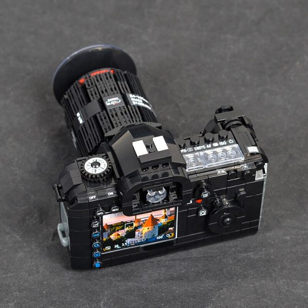 Lin 00849 Long Wide Lenses SLR Camera Machine 3D Model 813pcs DIY Small Mini Blocks Bricks 3 - LOZ™ MINI BLOCKS