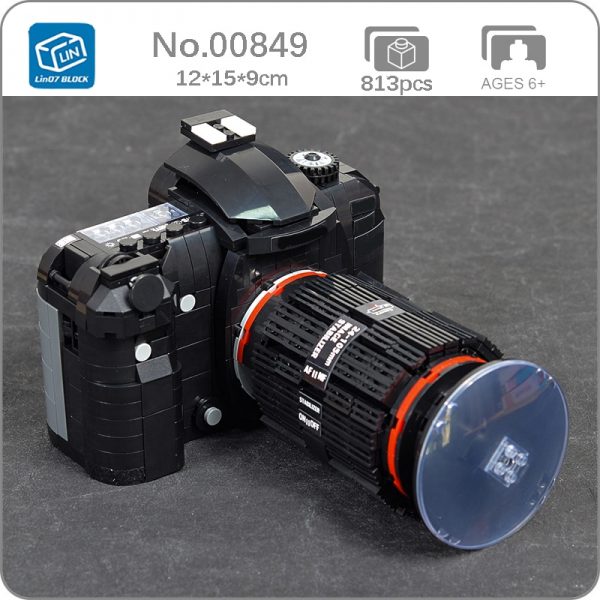 Lin 00849 Long Wide Lenses SLR Camera Machine 3D Model 813pcs DIY Small Mini Blocks Bricks - LOZ™ MINI BLOCKS