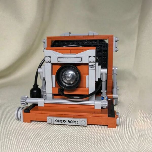 Lin 00904 Vintage Flashbulb Camera Foldable Support Machine 3D Model DIY Mini Blocks Bricks Building Toy 4 - LOZ™ MINI BLOCKS