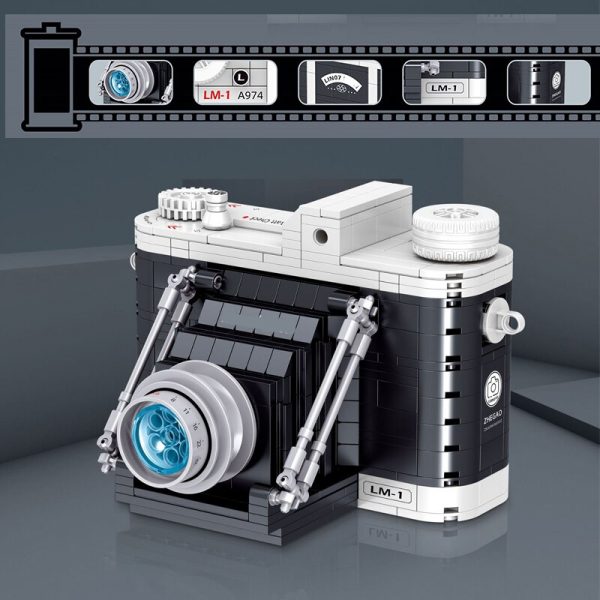 Lin 00905 Portable Vintage Digital Camera Machine Model Science Collection Mini Blocks Bricks Building Toy for 3 - LOZ™ MINI BLOCKS