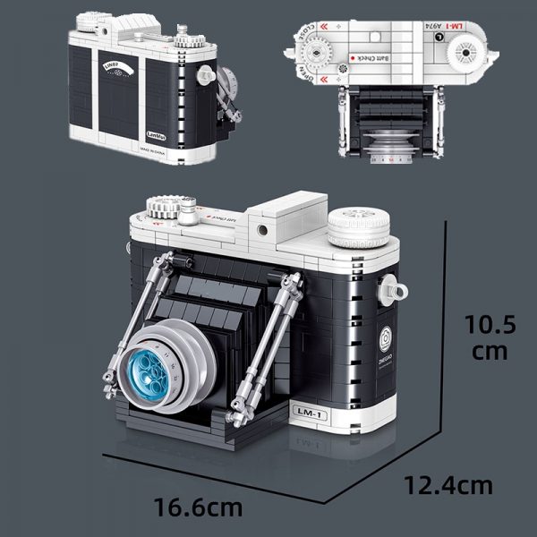 Lin 00905 Portable Vintage Digital Camera Machine Model Science Collection Mini Blocks Bricks Building Toy for 4 - LOZ™ MINI BLOCKS