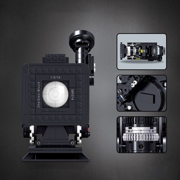 Lin 00906 Vintage Digital Video Camera Machine Model Science Collection DIY Mini Blocks Bricks Building Toy 1 - LOZ™ MINI BLOCKS