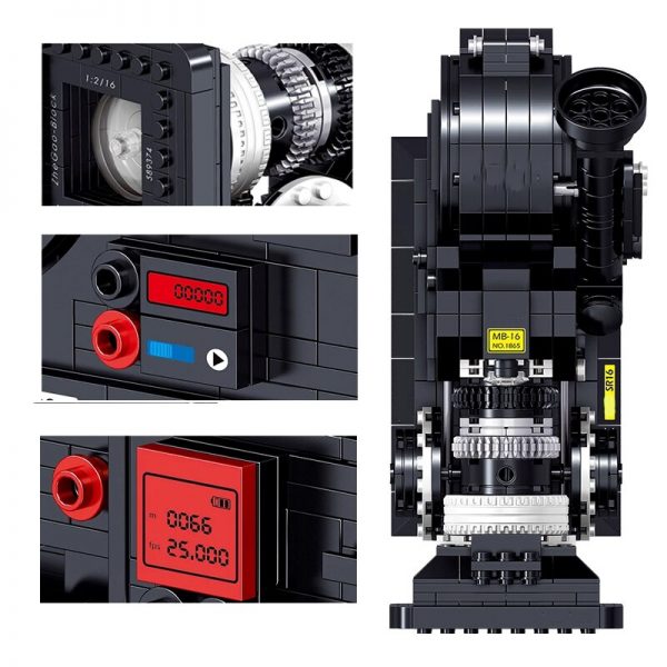 Lin 00906 Vintage Digital Video Camera Machine Model Science Collection DIY Mini Blocks Bricks Building Toy 2 - LOZ™ MINI BLOCKS